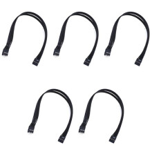 5X Carte Mère Carte Mère 9 Broches USB 2.0 Mâle à Femelle Extension Dupont Câble de Données Cordon Fil Ligne pour PC Bricolage, 30 cm