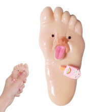 Big Foot Stress Relief Squeeze Toy with Oversized Foot Design and Soft Silicone Paw for Fun Pranks