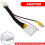 2X 24 Pin Adapter Rear View Camera Connection Cable for &Dacia for  for  for Clio 4 2012- 3