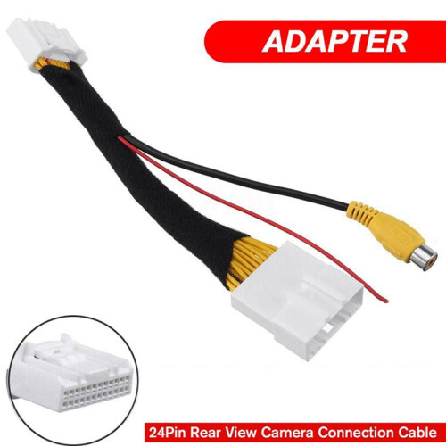 2X 24 Pin Adapter Rear View Camera Connection Cable for &Dacia for  for  for Clio 4 2012- 2