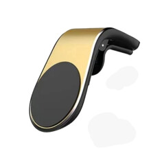 Magnetic Car Phone Holder, 360 Rotatable Air Vent Mount, Gold Finish Style for Porsche Panamera