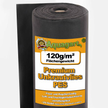 225 m² Garden fleece Weed control fabric Mulch fabric Weed control membrane Geotexile membrane 120 g 1 m w.