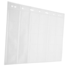 Stamp Collection Album with Clear View PVC Coin Storage Pages, Durable Looseleaf Binder 10 Sheets