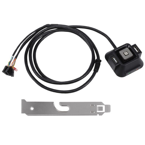 Desktop Computer Case ,Reset HDD Button  with Dual USB ,Power Button,Audio  for Desktop PC Case