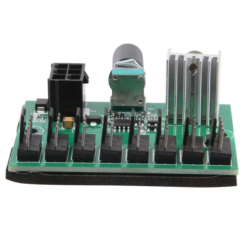 Computer Case 12V Miner Fan Speed Controller 8-Channel Fan Hub PWM High-Power Violent Fan Controller Regulating Governor 1