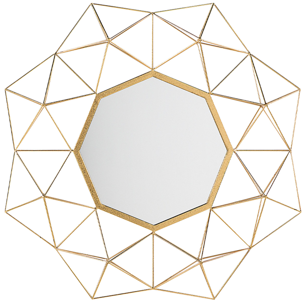 Wall Mirror GAILLAC 80 cm 80 cm Metal Gold