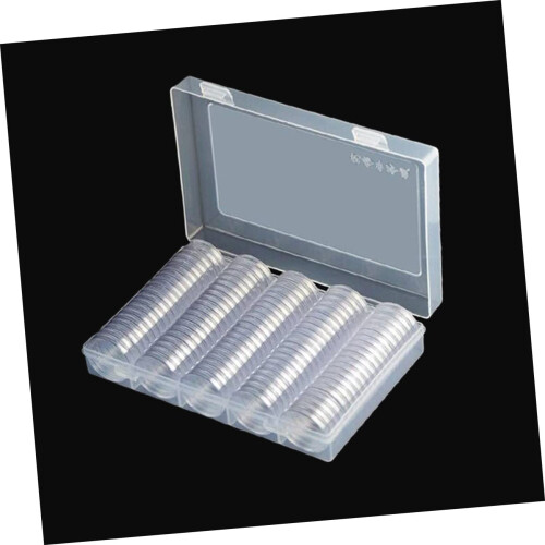 Coin Holder Collection Case with Clear Display, Scratch Protection, Dustproof Square Organizer 1