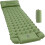 Green Ultralight Camping Mat Pillow & Foot Pump 1