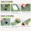 Green Ultralight Camping Mat Pillow & Foot Pump 5