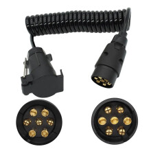 7 Pin Trailer Extension Lead Male to Female Wiring Cable for Truck Light Board Secure Connection