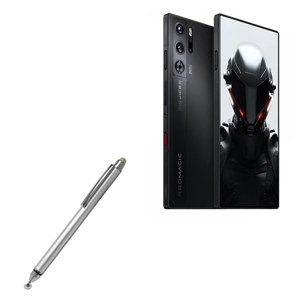 Stylus Pen For Touchscreen Compatible With Zte Nubia Magic 10 Pro, Dual Tip Precision Capacitive Stylus, Metallic Red/Silver 9169991083698