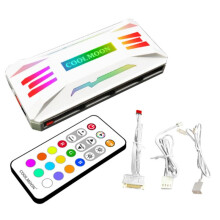 COOLMOON Kontroler RGB 4Pin PWM 5V 3Pin ARGB Wentylator Chłodzący Inteligentny Zdalnego Sterowania do Komputera PC Obudowa Podwozia Radiator
