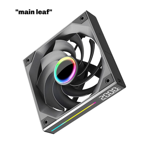 120mm Digital Display Mute Wire-Free Splicing Case Fan CPU Motherboard ARGB Light Synchronization 4PIN PWM Regular