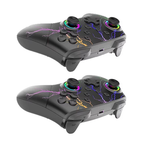 DATA FROG Wireless  Controller for  2//Lite/OLED RGB Lighting Game Controller 6-Axis+Vibration+Turbo