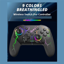 DATA FROG Wireless Controller for 2//Lite/OLED RGB Lighting Game Controller 6-Axis+Vibration+Turbo