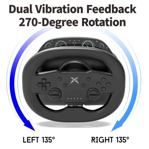 Racing Game Steering Wheel Vibration Controller Simulation Racing Pedals for /PC /PS4/PS3/Ios and Android Phones