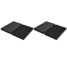 2X Radiatore in Alluminio Fai-Da-Te per Scheda Grafica RTX 3080 3090 VRAM Sul Retro, Piastra Posteriore GPU MOD