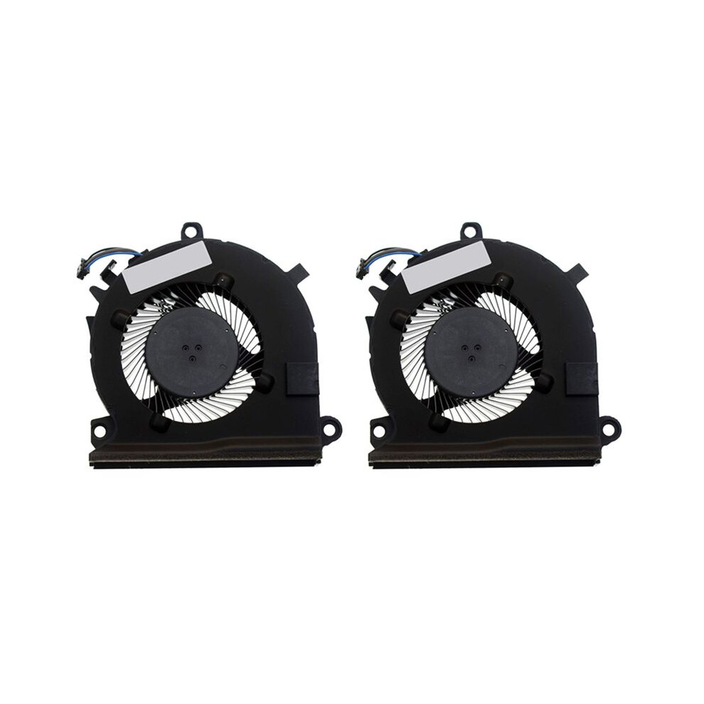 2X Laptop Cpu Cooling Fan Dfs2000055k0t Dc5v 0.5A 4Pin For Pavilion Gaming 15-Ec L77560-001 4711039580390