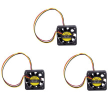 3 Pezzi Ventilatore di Raffreddamento del Calcolatore del PC Senza Spazzola di 40mm x 40mm x 10mm 3Pin 12V