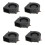 5 Pezzi 75mm x 30mm 2Pin  12V Brushless Ventilatore Ventola di Raffreddamento per Computer PC Nero 1