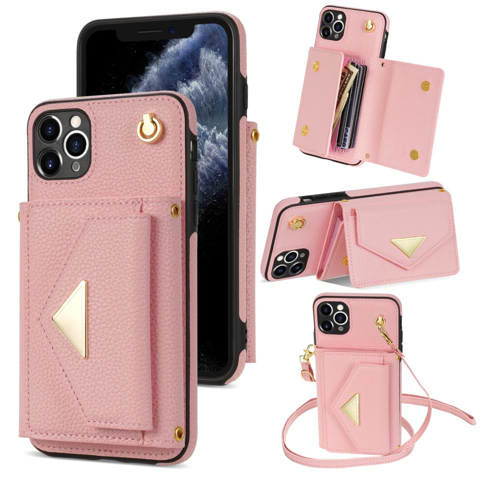 Wallet Case Leather Crossbody With Rfid Blocking Card Holder And Kickstand For Iphone 11 Pro Max 9169991083841