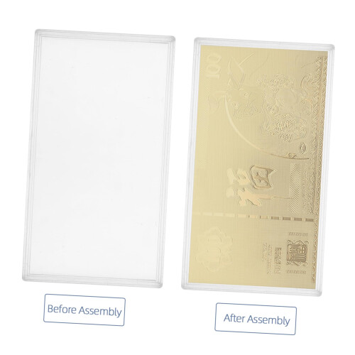 8pcs Plastic Banknote Holder Display Case with Clear Viewing Design for Organized Bill Storage 2