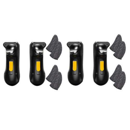 2set Mobile Game Controller for  PUBG Trigger Controller L1R1 with 4 Pairs of Gaming Finger Covers