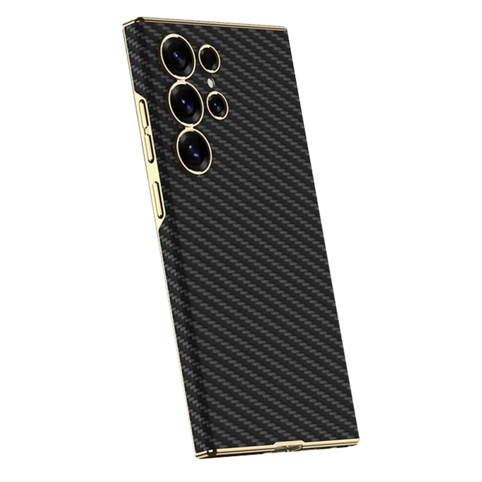 Case Leather Cover With Camera Lens Protection Shockproof Slim Design For Samsung Galaxy S25 Ultra Black 9073542368366