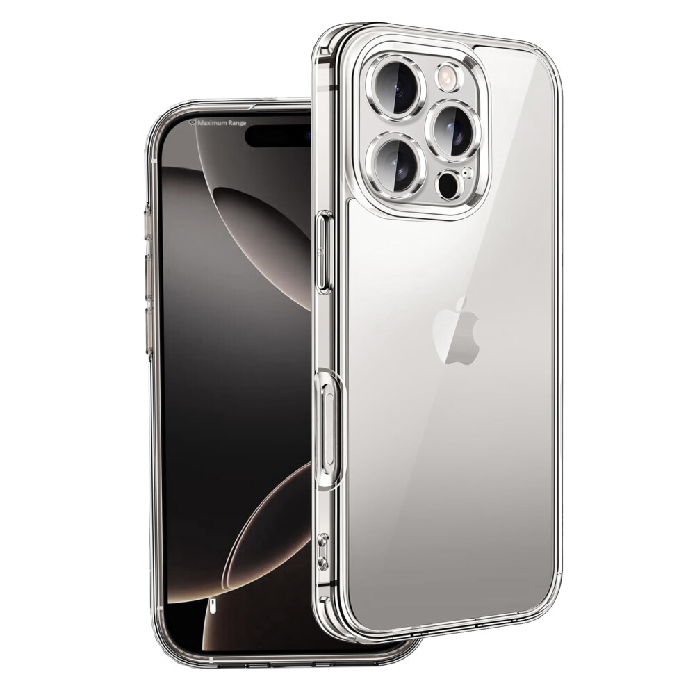 Clear Case For Iphone 16 Pro With Antiyellow Crystal Clarity And Military Grade Shockproof Protection 9073542368380