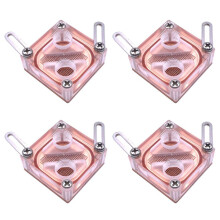 4X Chipset Waterblock Computer Water Cooling Acrylic Transparent General Northbridge Block for Computer CPU Block