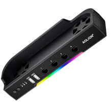 Aolion for 2 Cooling Fan Dock Portable NGC Expansion Base Radiator RGB Heat Sink NGC Wall Mount for 2 Accessory