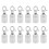 Rope Barrier End Stopper Cord End Caps with Hook 2.5cm Silver 1