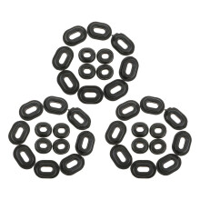36pcs Black rubber Side Cover Grommets For Motorcycle Car Auto CG125