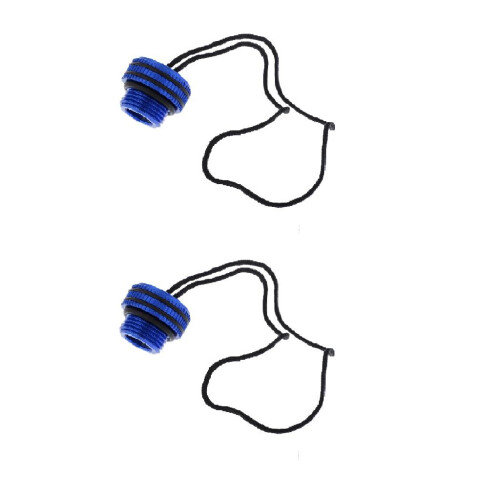 2pc Scuba Diving Dive Tank Valve Threaded Dust Plug Cap Protect Cover 1