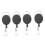 4Pcs Retractable Extendable Nylon Wire 60cm Keychain Ring Clip Pull Ke 2