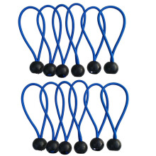 12 Pcs Heavy Duty Bungee Ball Cord Tarp Tent Tie Down Rope 4 Inch