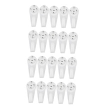 20 Pcs Hard Wall Mounting Hooks for Photo Picture Frame Plates Hanging