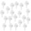 20pcs Plastic Hard Wall Picture Frame Hanging Hooks Hangers White 2