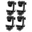 4Pcs Anti Shake Adjustable Height Clip-on Drum Mount Microphone Clamp 3