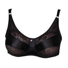 Special pockets bra for Silicone Breast Form False Mastectomy 40 Black