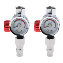 2pack Metal Spray Air Pressure Regulator Gauge for Pressure Gauge