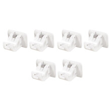 4/6/8/10xAdjustable Rod Bracket Holders wall Curtain Hanging Rod Clips