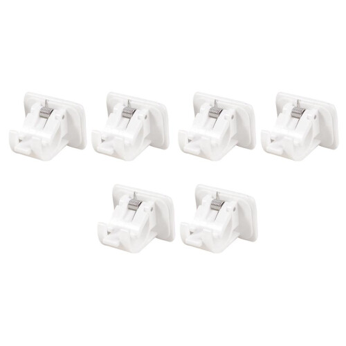 4/6/8/10xAdjustable Rod Bracket Holders wall Curtain Hanging Rod Clips
