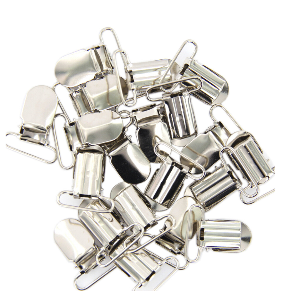 20pcs Webbing Hook Pacifier Suspender Clips  25mm