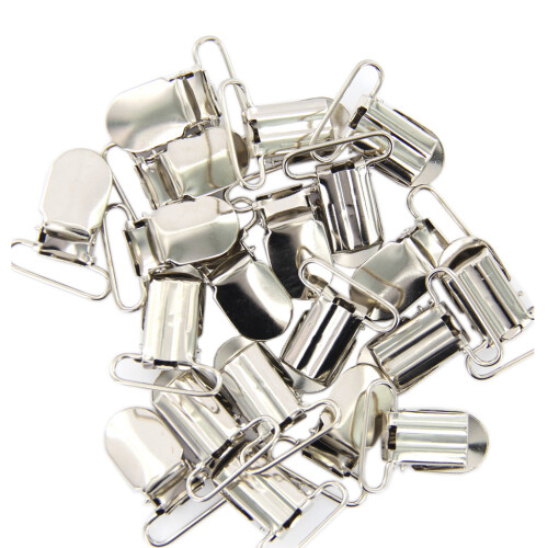 20pcs Webbing Hook Pacifier Suspender Clips  25mm 1