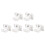 4/6/8/10xAdjustable Rod Bracket Holders wall Curtain Hanging Rod Clips 3