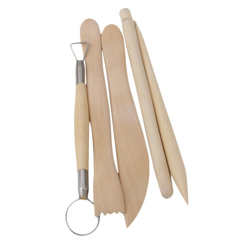 1pack Pottery Clay Sculpture Carving Tool Set 5pcs 1