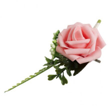2xPE Artificial Rose Flowers Corsages and Boutonniere for Wedding Part