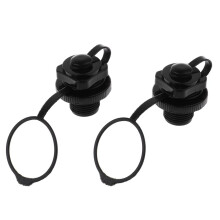 2 Pieces Plastic Screw Air Valve Caps for Inflatable Boat Kayak Raft C