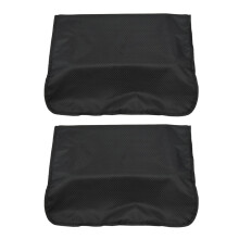 2pcs Plastic Cover For Back of Chair In Hairdressing Hair Salons Black